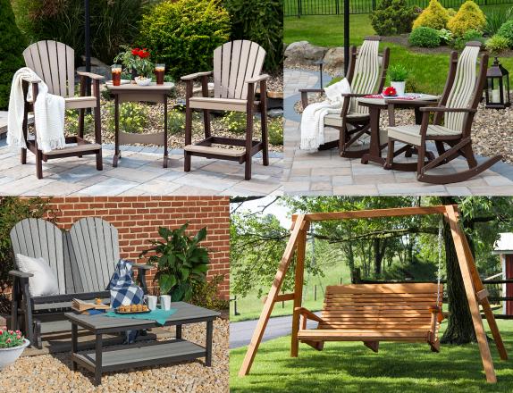 Poly and Wood Patio Furniture available at Pine Creek Structures of Monroeville, PA